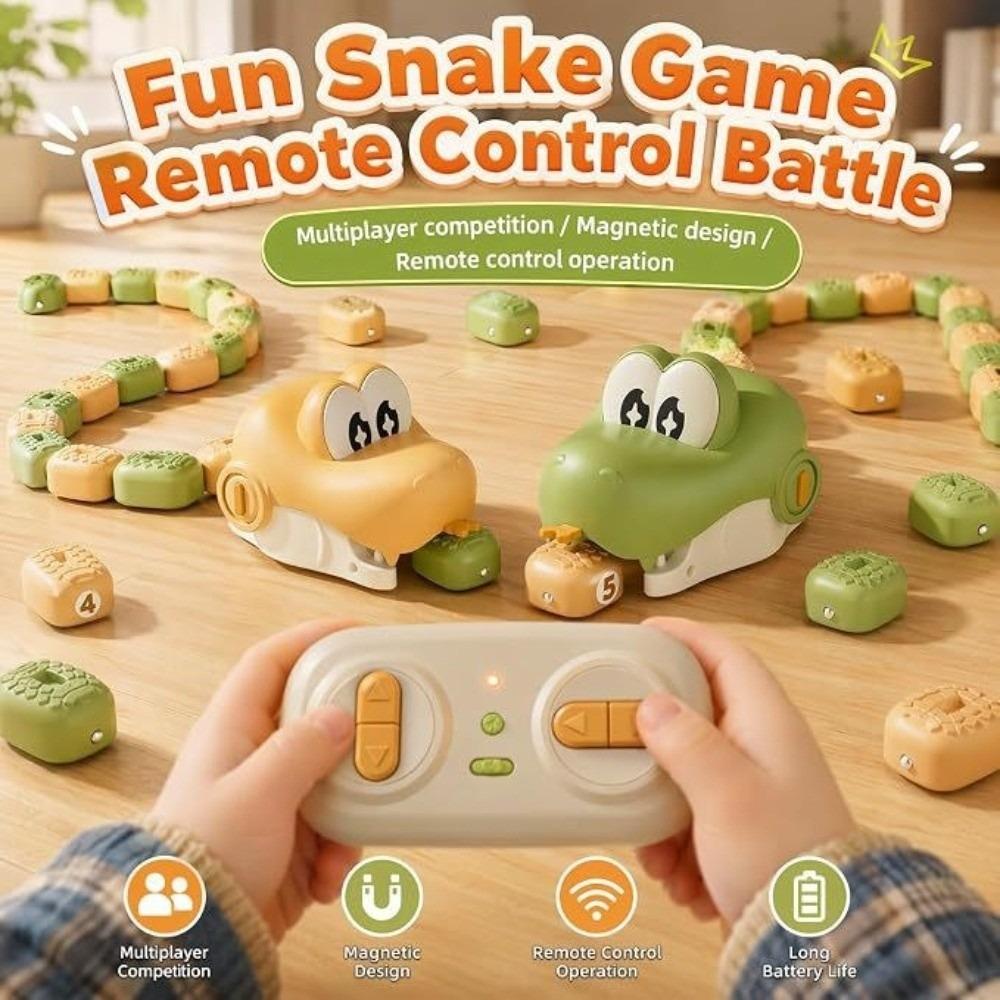 Rechargeable RC Snake Car Toy Interactive Greedy Snake Car Fun Game Remote Control Car Indoor Play