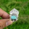 Gift For Her Natural Shattuckite Statement Bird Adjustable Ring 925 Silver