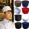 Официант Ресторан Кухонный головной убор Плоская кепка Кейтеринг Шеф-поварская шляпа Рабочая кепка Сетчатый верх Кепка-чепец