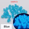 25/100/300pcs Garden Decor Luminous Stones Glow In Dark Decorative Pebbles Outdoor Fish Tank Decoration Pebble Rocks Aquarium Mix Color