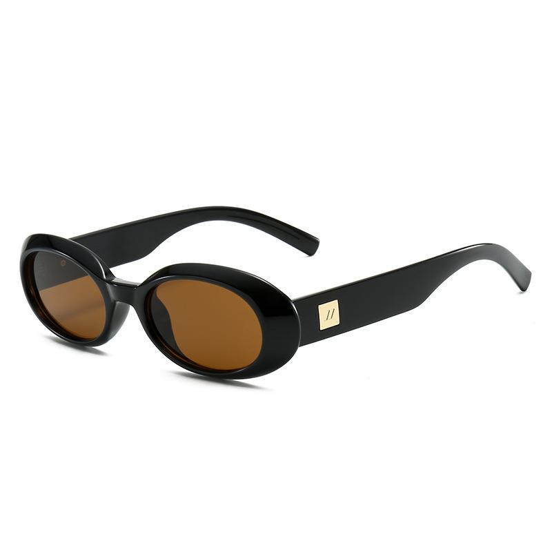Новые Модные Классические Маленькие Овальные Солнцезащитные Очки для Мужчин и Женщин Минималистичные Ретро Очки для Уличного Стиля для Активного Отдыха UV400 Солнцезащитные Очки