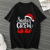 Santas Crew Shirt for Women Unisex Christmas Tshirts Santa Crew Family Outfit Christmas Tee Shirts Family Party Tshirts Tops