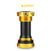 HASSNS Threaded Bike Bottom Bracket, Black/Red/Blue/Purple/Titanium color/Gold/Dazzle BB52 68/73mm MTB Integral Sealed Steel Bea