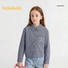 Balabala Girls' Long-Sleeve Cotton Blend Shirt