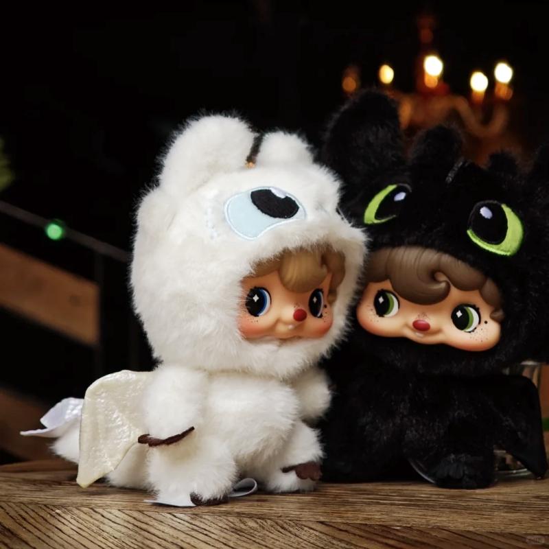 PoukaPouka X Как приручить дракона Виниловая фигурка Беззубик Очаровательное украшение Коллекционная кукла Игрушка Подарок-сюрприз