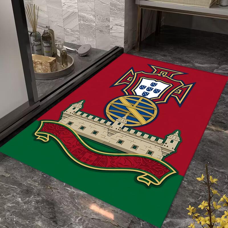 Portuguese Heritage Emblem carpet printing Living room and bedroom mats Dormitory decoration Doormat Christmas gifts
