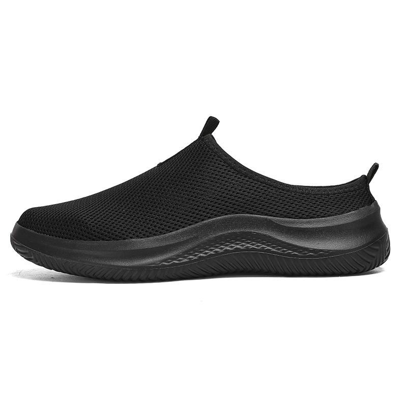 Летние мужские кроссовки большого размера с сетчатой воздушной вставкой, ультралегкие, унисекс, домашние тапочки