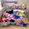 3pcs Abstract Floral Print Bedding Set, Breathable and Soft, Suitable for Bedroom Decor (1*Duvet Cover + 1/2*Pillowcases, No Core) yy250821149