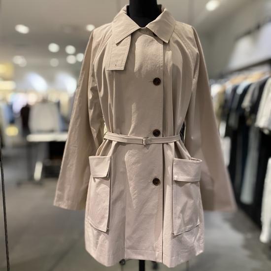 VOV Cotton Belted Half Trench Coat