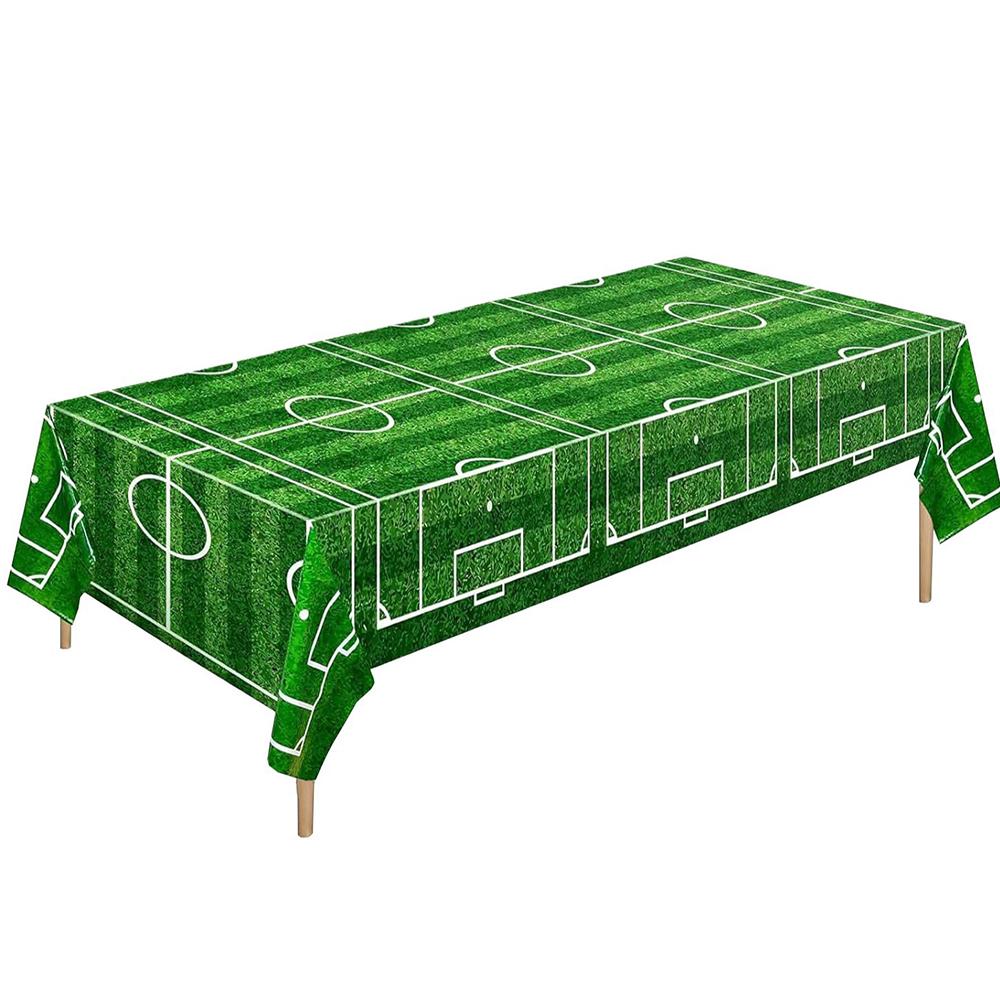 137×183cm Green Football Theme Decoration Disposable Tablecloth Decoration Birthday Party Decoration Tablecloth Party Supplies