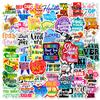 50 Pieces of Cheering English Stickers Encourage Text Stickers Learning Rewards DIY Suitcase Notebook Stickers New Products
