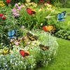 Outdoor Butterfly Stakes Lot Lifelike Flower Pot Bed Garden Decor Metal