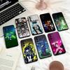 Аниме B-Blue S-Lock S Чехол для телефона для Samsung S25,24,23,22,30,21,10,9,Ultra,Plus,Lite,FE,4,5 G Мягкий черный чехол