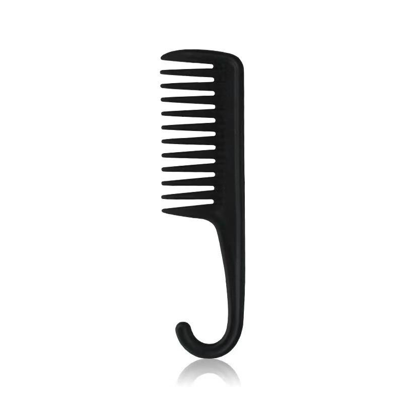 Large Wide-Tooth Curved Plastic Comb for Men & Women - Ideal for Long Hair & Parting