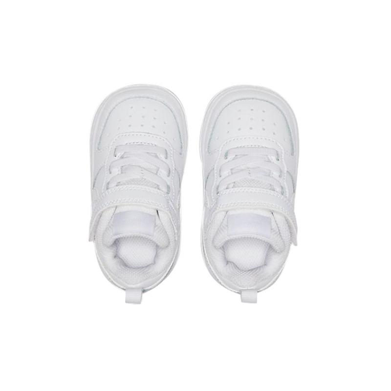 Nike Белые детские кроссовки Court Borough Low 2 TD Triple BQ5453-100