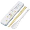 Chopstick Spoon Combination Set 18cm Antibacterial Treated Lunch Box for Adults Comes with Silicone Cushion and Doesn't Make a Sound Made In Ja