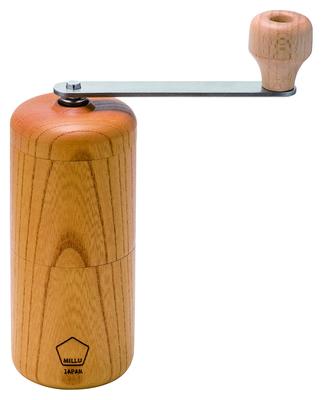 Ручная кофемолка из синтетической смолы Kawasaki MILLU Деревянная кофемолка Keyaki Сделано в Японии MI-030