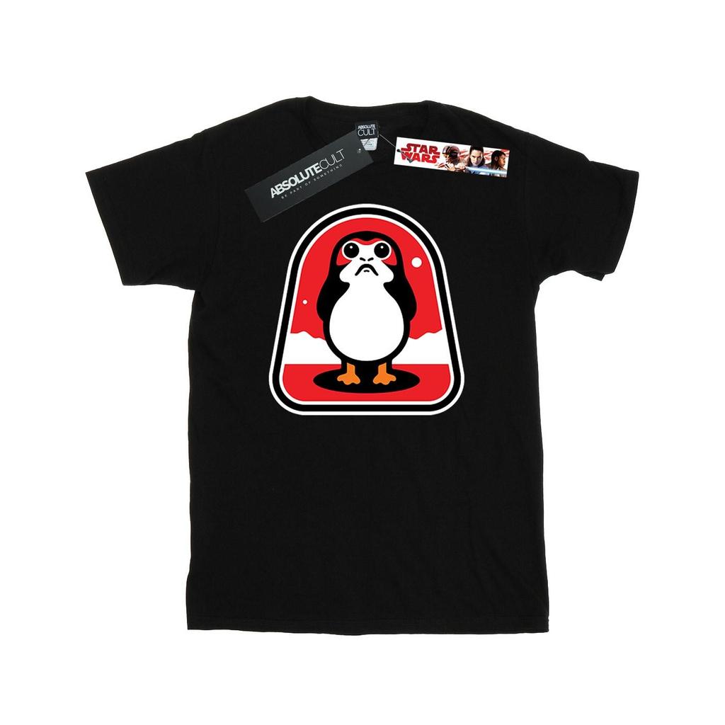 Star Wars Mens The Last Jedi Porgs Badge T-Shirt