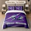 Постельное белье на заказ, рисунок Melbourne Storm, печать имени/текста, 1 пододеяльник плюс 2 наволочки, домашний текстиль