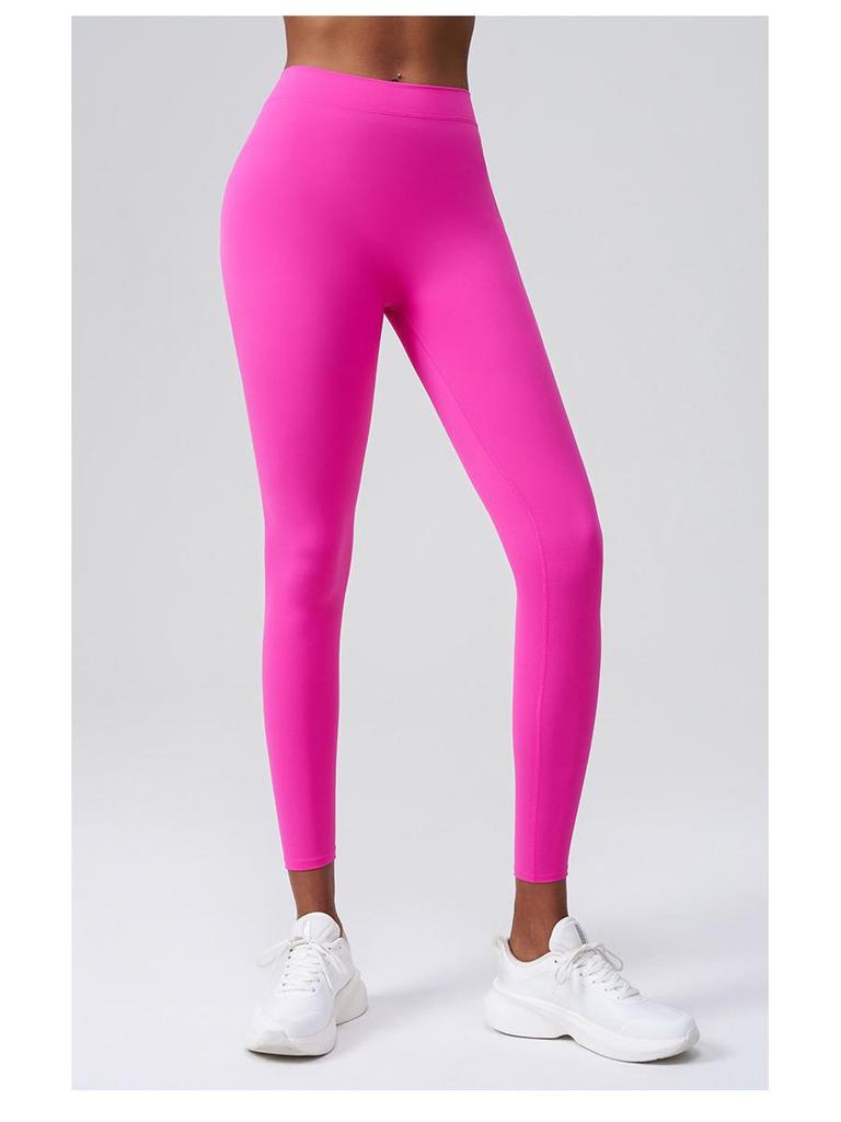 Хуатон Йога-брюки с эффектом подтяжки ягодиц - Без следов, Не скатываются, V-образный пояс для похудения, для бега и фитнеса