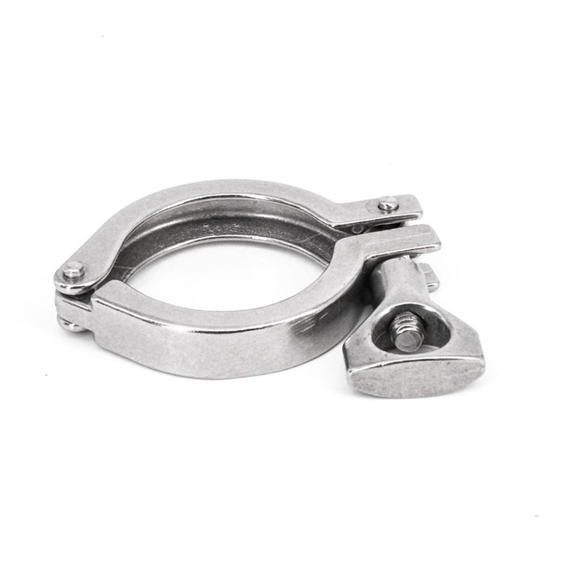 1,5" Tri Clamp Нержавеющая сталь SUS 304 Санитарный фитинг для труб Соединитель Адаптер Tri-Clover Домашнее пивоварение 50,5 мм Окружность обжимного кольца