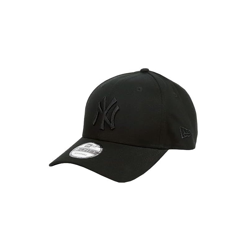 [New Era] Кепка для мужчин и женщин, 9FORTY, Кепка Major League Baseball (MLB), Унисекс, Логотип, Бренд: Нью-Йорк Янкиз, Основной, Полностью черный, Один размер