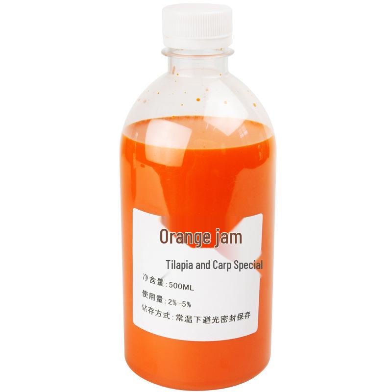 Orange Fragrance Jam & Special Bait Additive for Tilapia - Available in 1 jin/10 jin Packaging.