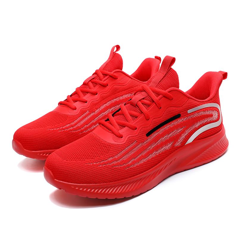 Сетчатые мужские кроссовки, дышащие, летающие, тканые, легкие, студенческие, молодежные, с мягкой подошвой, нескользящие, трендовые, спортивные, повседневные, кроссовки для бега