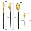 Gold Cutlery Set 24 Piece Tableware Sets Of Dishes Knifes Spoons Forks Set Stainless Steel Cutlery Dinnerware Set Spoon Settings