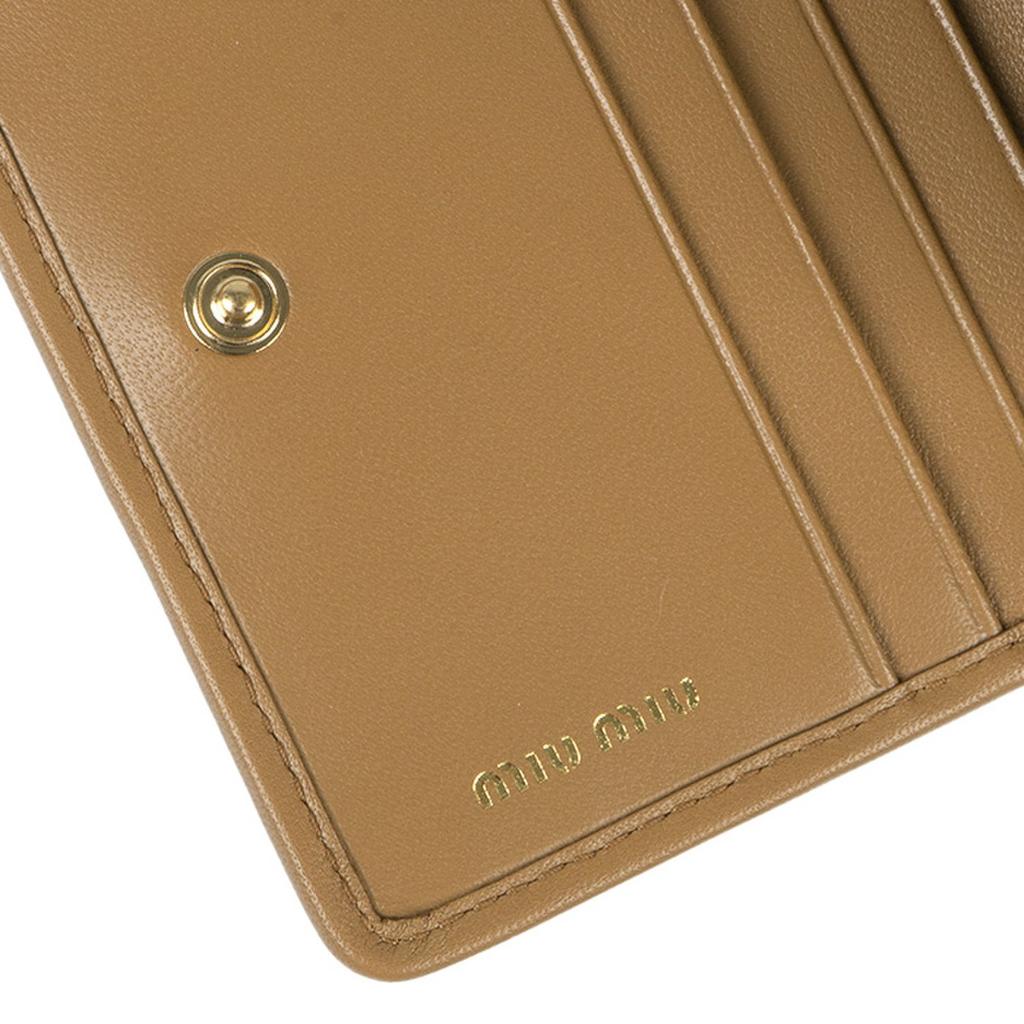 [Miu Miu] Matelassé Nappa Leather Women's Bi-fold Wallet 5MV204 AFPP F098L