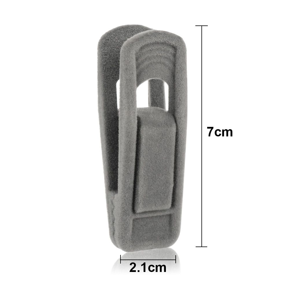 10pcs Storage Bathroom Household Non-slip Coat Holder Hanging Hooks Velvet Hangers Clips Dress Rack