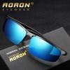 aoron Алюминиевая магниевая оправа, спортивные очки для вождения, мужские модные классические уличные поляризационные солнцезащитные очки с антибликовым покрытием