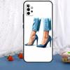 Модный Чехол с Высокими Каблуками для Samsung Galaxy A15 A55 A35 A53 A33 A13 A36 A56 A26 A16 A22 A32 A52 A54 A34 A05 A06