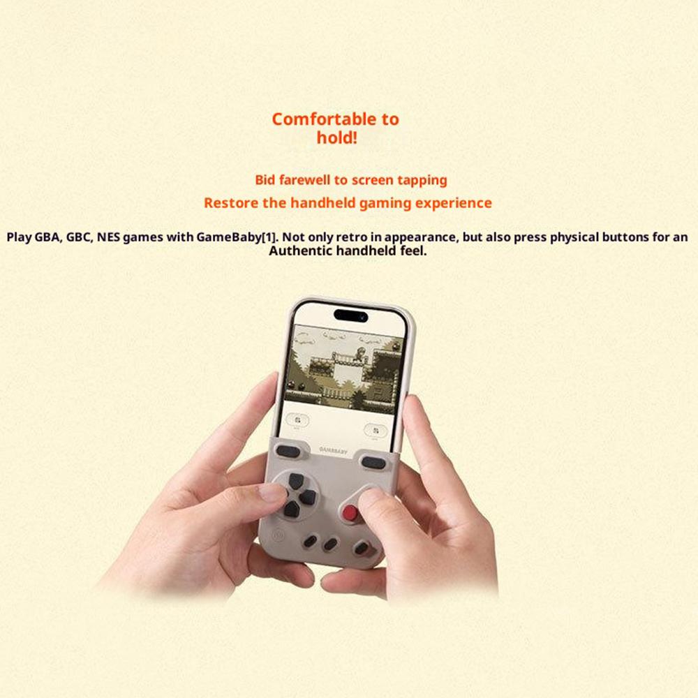 BITMOLAB GAMEBABY For iPhone 17 Pro Max Case Retro Handheld Game Console Design Phone Cover