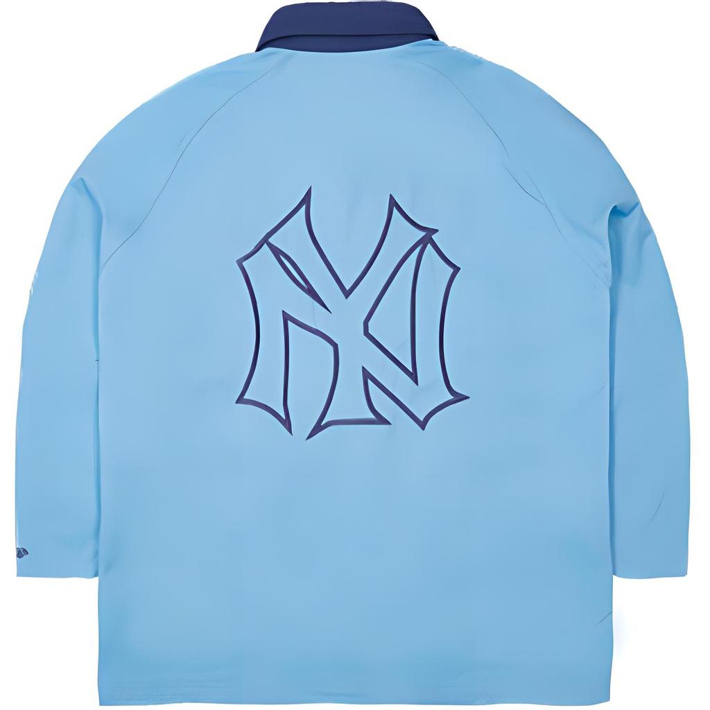 New Era MLB Нью-Йорк Янкис Вышитая Свободная Длинная Куртка Унисекс Куртки Светло-Голубой 13559694
