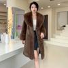 Winter Thickened Warm Women Faux Fur Coats Imitation Fur Coat Women's Long Slim Jacket Vest Coat