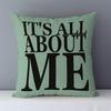 Popular Phrase Words Letters Printed Couch Cushion Home Decorative Pillows 45X45Cm Cotton Linen Square Cushions \"Love You More\