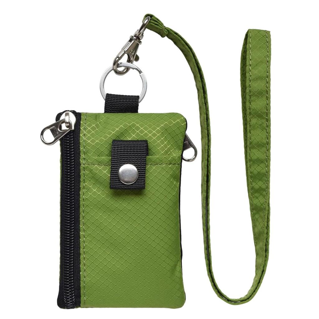 Кошелек в минималистском стиле, идентификационный бейдж, водонепроницаемые чехлы на молнии, чехол и ремешок для ключей для карт, наличных, монет, дорожная сумка, блокировка RFID