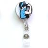 Medical Treatment Retractable Keychain Badge Reel Clip ID Card Badge Holder Doctor Nurse Clip