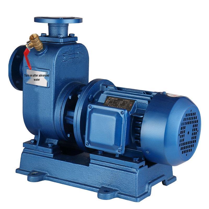 ZW High-Flow Horizontal Sewage Pump: Direct-Coupled, Industrial Three-Phase, Non-Clogging, Self-Priming Centrifugal Discharge Pump