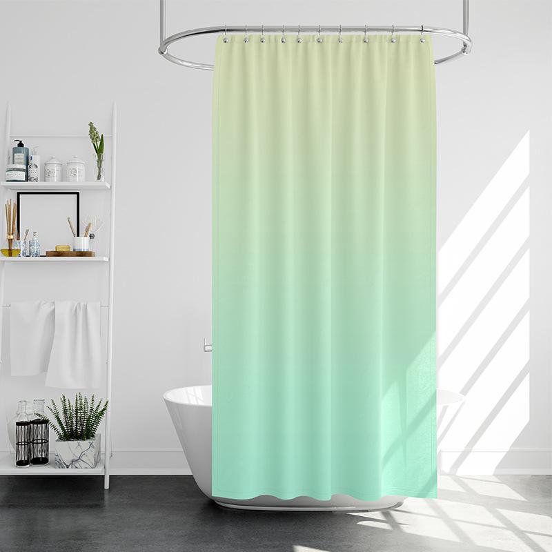 Разве это не скандинавский простой градиент, занавеска для душа, ванная комната, дверь, перегородка, занавеска, ткань из полиэстера, водонепроницаемая и устойчивая к плесени
