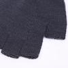Unisex Knitwear Solid Knit Half Finger Mitten Gloves Finger