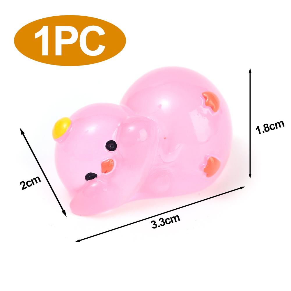 New Luminous Cute Duck Car Ornaments Auto Centre Console Dashboard Mirror Decorations DIY Garden Micro Landscape Accessories