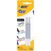BIC Lot de 3 Recharges для стило-роллера и стираемого геля Gelocity Illusion - Noir