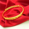 New Gold Plated Phoenix Bracelet for Bride's Wedding Jewelry Crafted Phoenix Yu Fei Bracelet for Wedding Girl