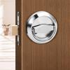 2Pcs 304 Stainless Steel Fire Proof Rustproof Anti-Theft Hidden Door Handles Doorknobs for Sliding Door