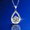 Moissanite Angel's Tears Pendant Simple Small Necklace Zircon Jewelry