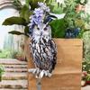 With Bells Fake Bird Scare Device Waterproof Bird Repeller Bird Repel Owl Scarecrow  Outdoor
