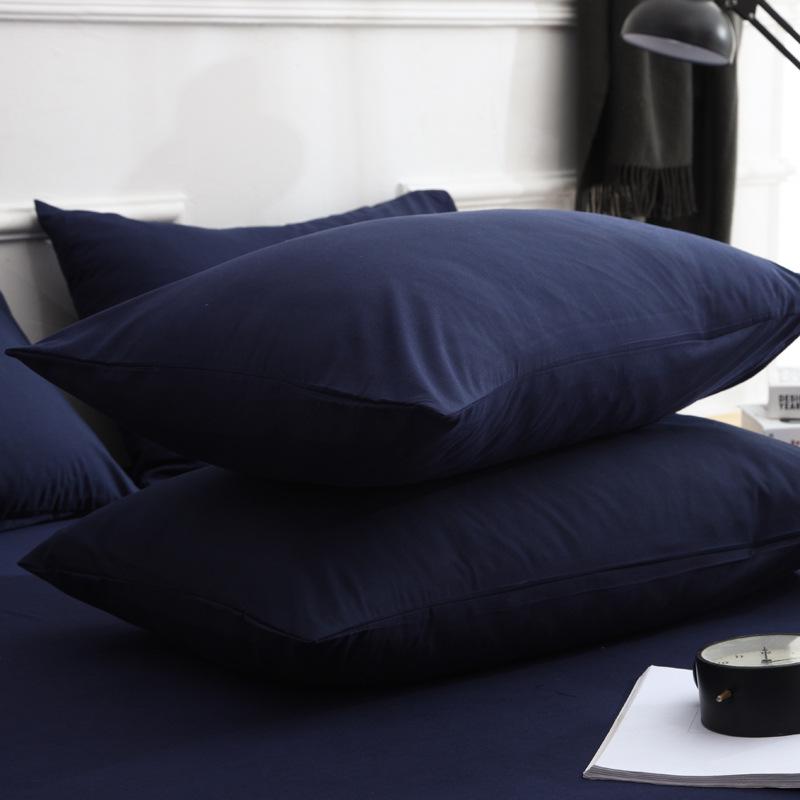 Наволочки в скандинавском стиле однотонные 47x74 см (Пара) для домашнего текстиля