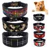 Flower Line Adjustable Pet Dog Puppy Collar Soft Neck Strap